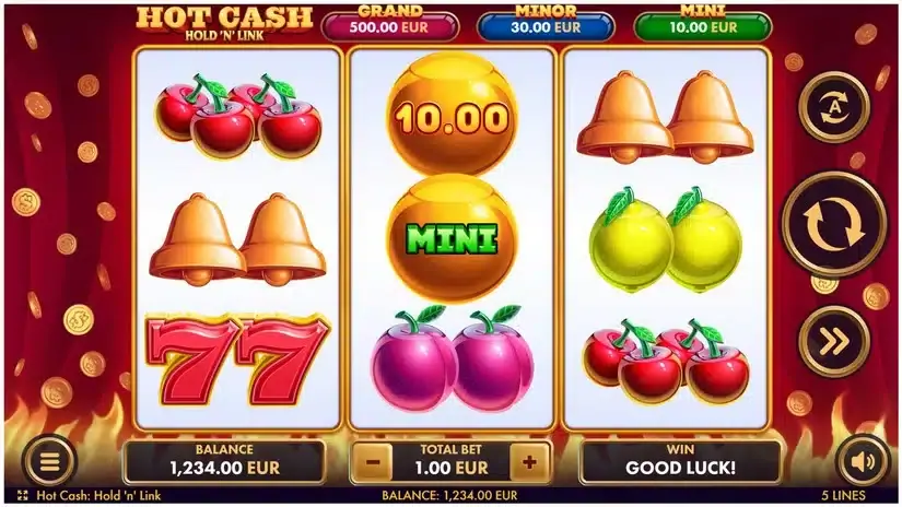 Hot Cash: Hold ‘n’ Link slot screenshot 1