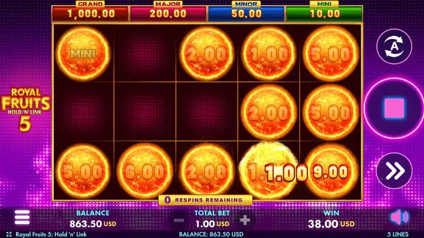 Royal Fruits 5 slot screenshot 5