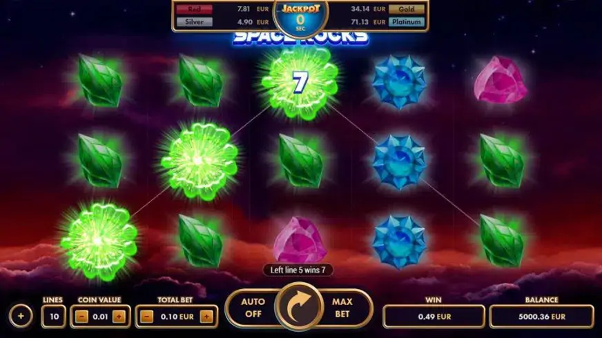Space Rocks slot screenshot 2