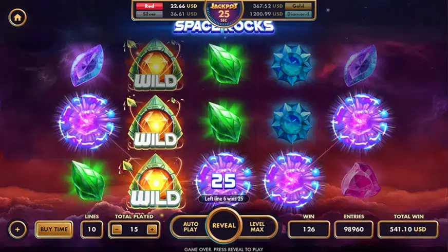 Space Rocks slot screenshot 1