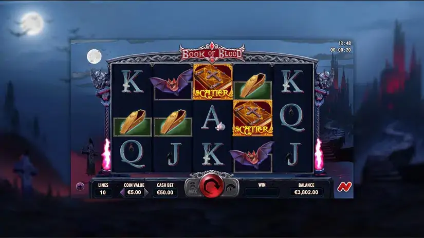 Book of Blood slot screenshot 2