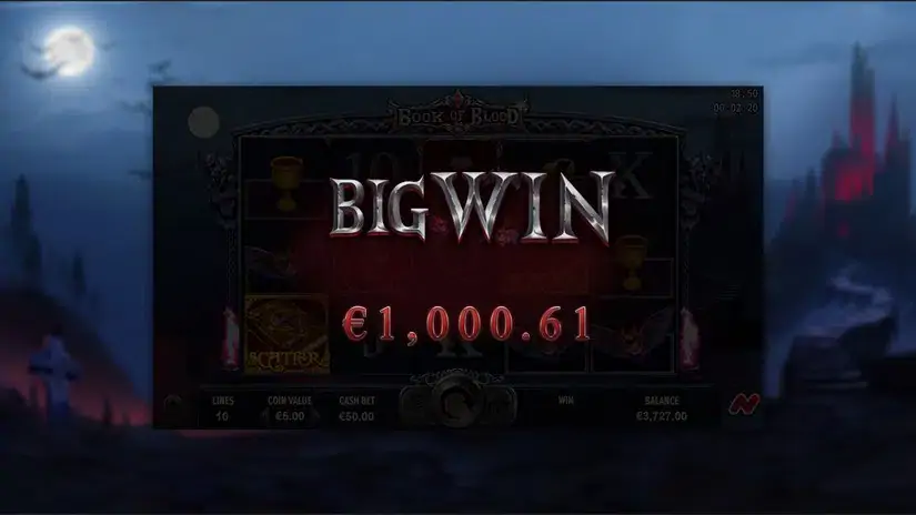 Book of Blood slot screenshot 