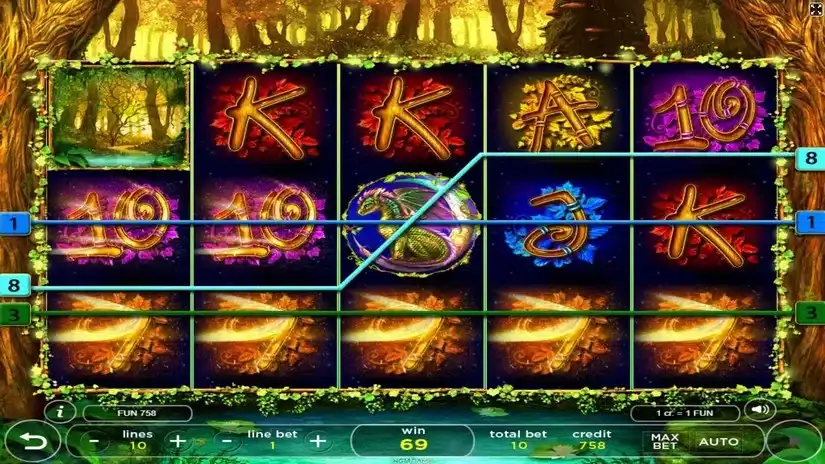Forest Queen Deluxe slot screenshot 4