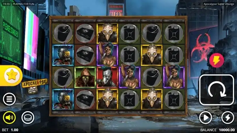 Apocalypse Super xNudge slot screenshot 
