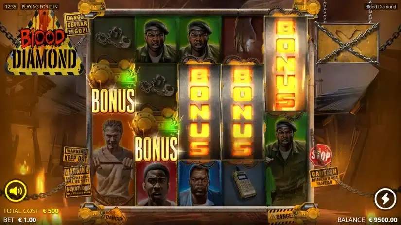 Blood Diamond slot screenshot 2