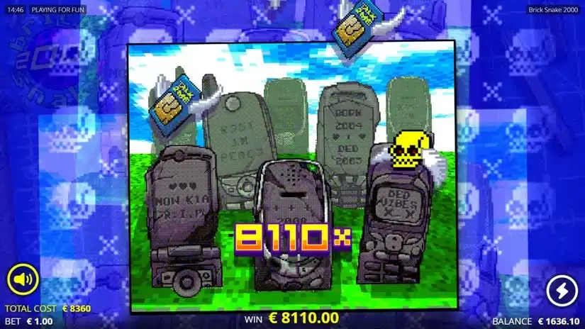 Brick Snake 2000 slot screenshot 2