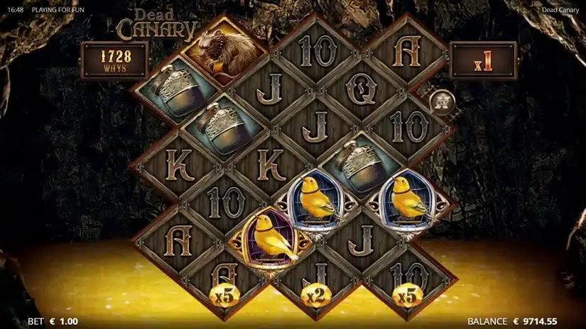 Dead Canary slot screenshot 2