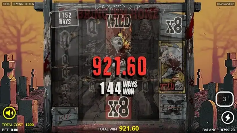 Deadwood R.I.P slot screenshot 