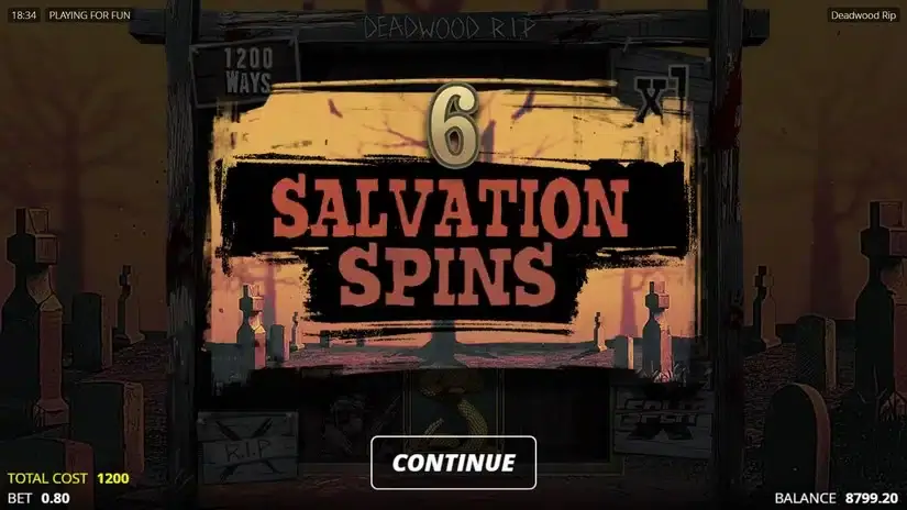 Deadwood R.I.P slot screenshot 3