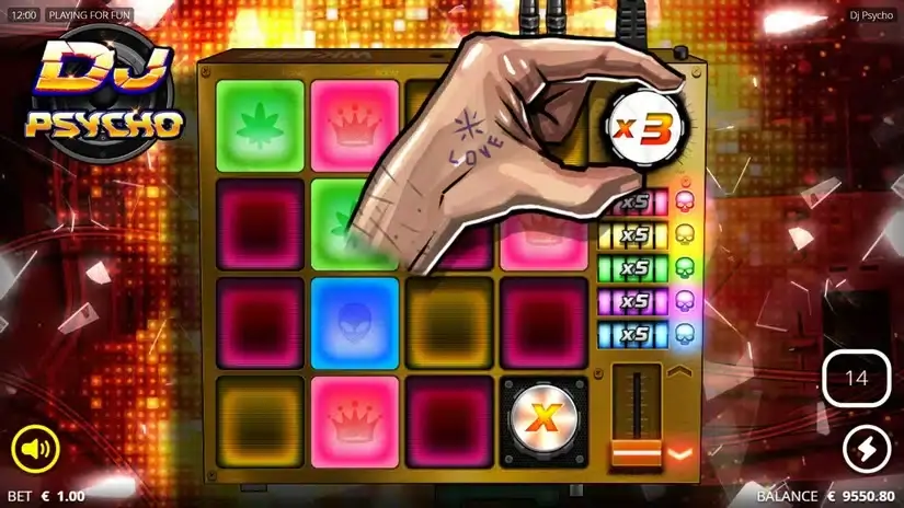 DJ Psycho slot screenshot 6