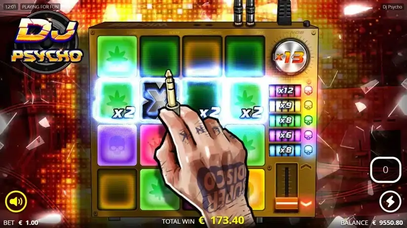 DJ Psycho slot screenshot 
