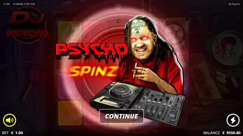 DJ Psycho slot screenshot 5