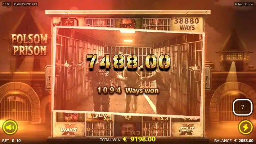 Folsom Prison slot screenshot 
