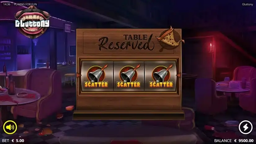 Gluttony slot screenshot 2