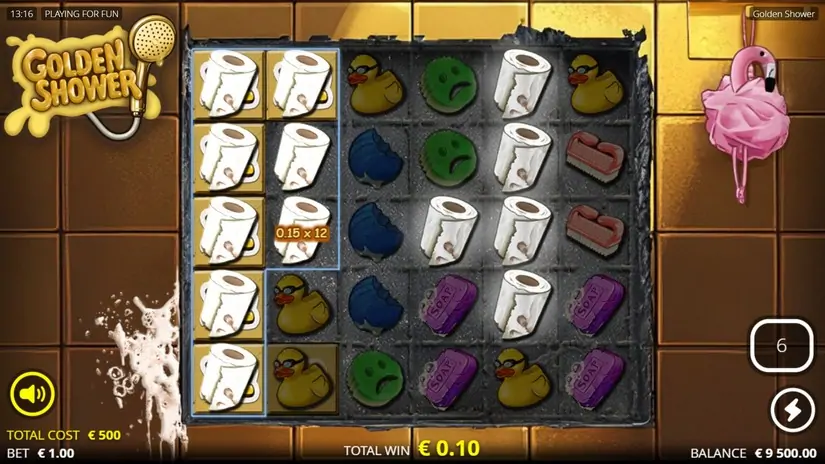 Golden Shower slot screenshot 4