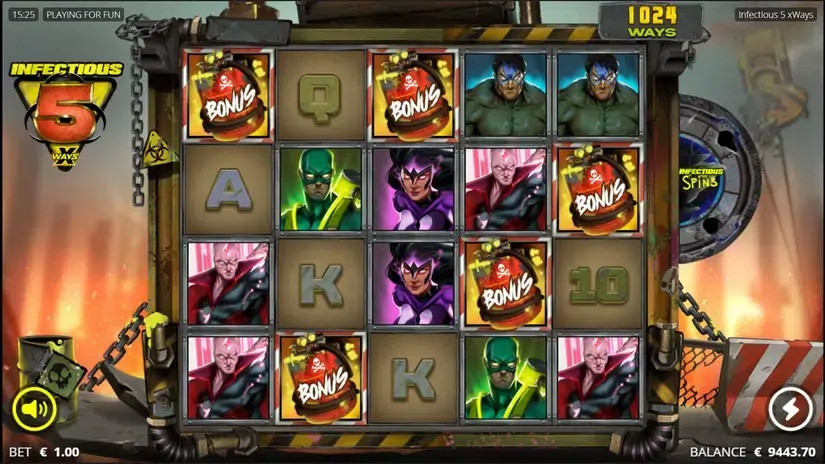 Infectious 5 slot screenshot 3