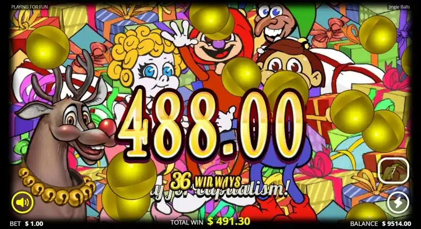 Jingle Balls slot screenshot 