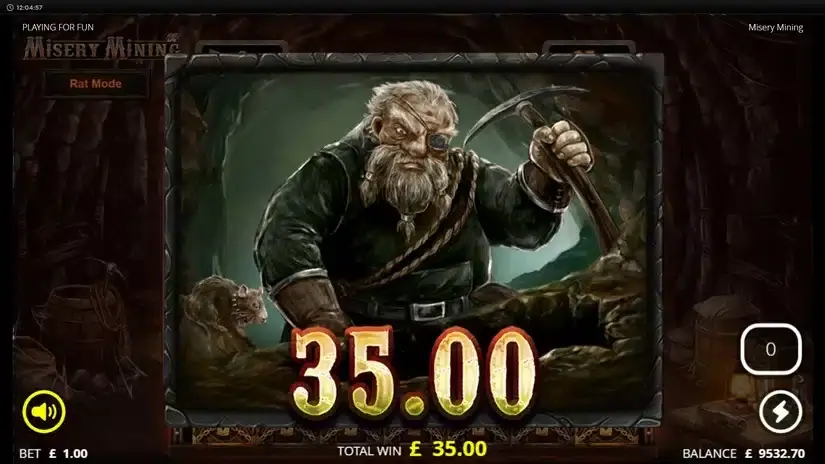 Misery Mining slot screenshot 