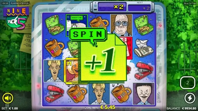 Nine To Five slot screenshot 4
