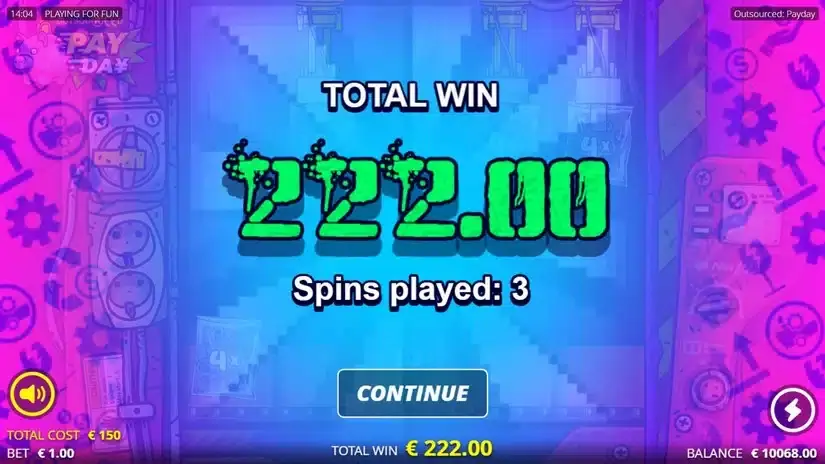 Outsourced: Payday slot screenshot