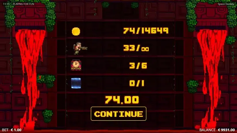 Space Donkey slot screenshot 