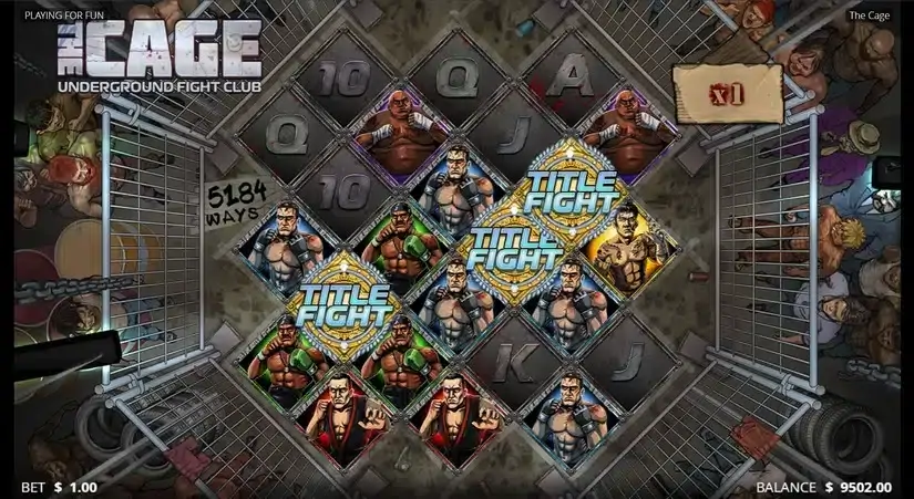 The Cage slot screenshot 2