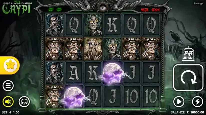 The Crypt slot screenshot 