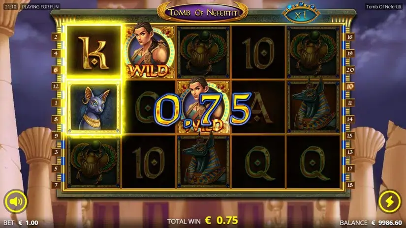Tomb Of Nefertiti slot screenshot 3