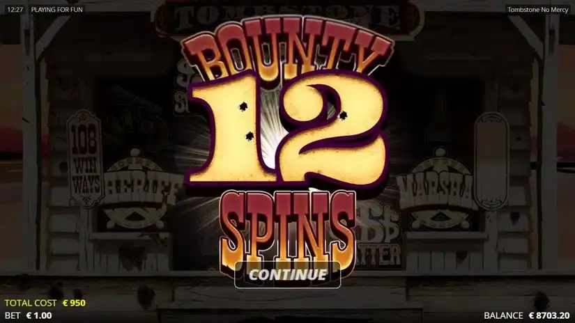 Tombstone: No Mercy slot screenshot 3