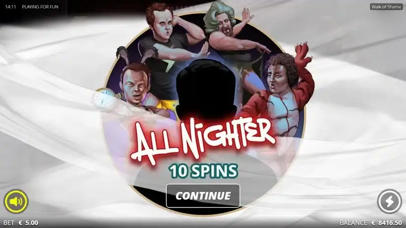 Walk of Shame slot screenshot 3