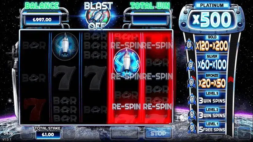 Blast Off slot screenshot 2
