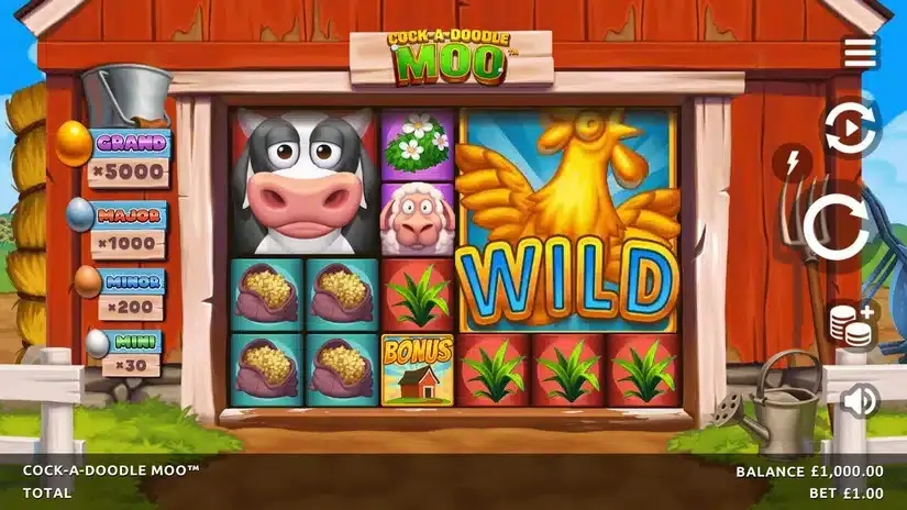 Cock-A-Doodle Moo slot screenshot