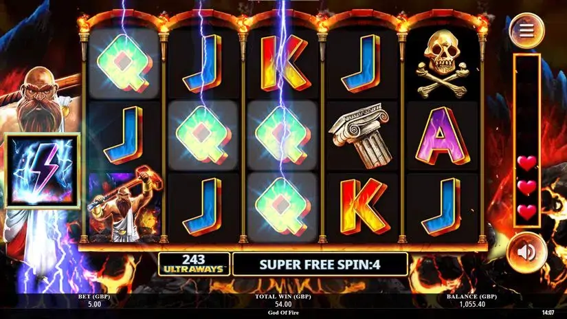 God of Fire slot screenshot 4