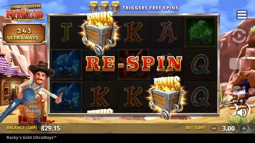 Rocky’s Gold Ultraways slot screenshot 4