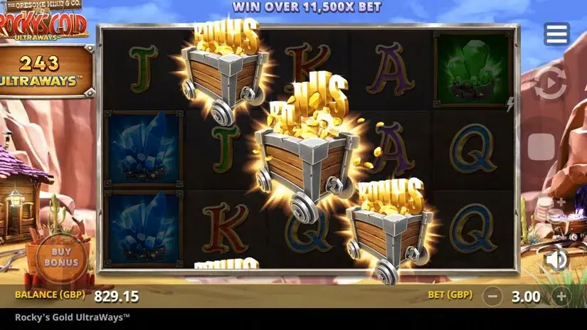 Rocky’s Gold Ultraways slot screenshot 5