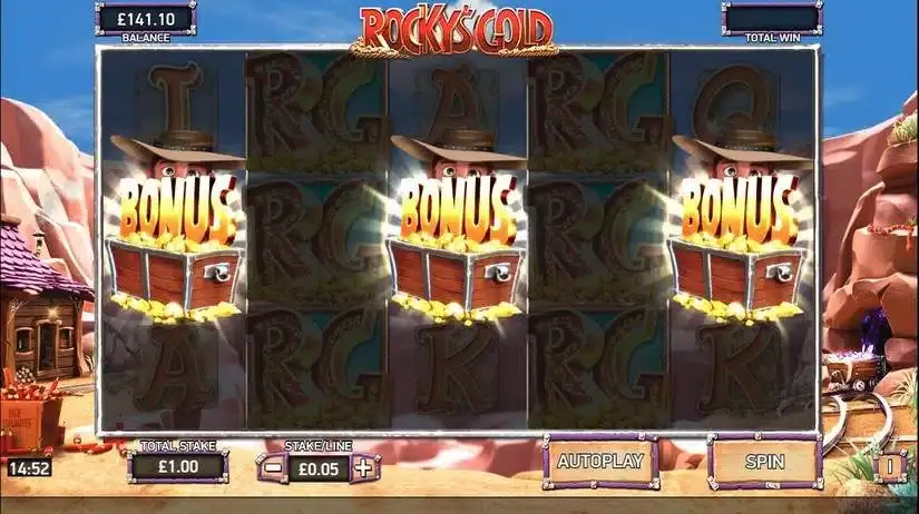 Rocky’s Gold slot screenshot 5