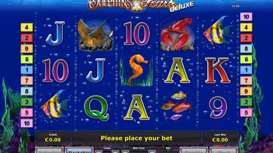 Dolphin’s Pearl Deluxe slot screenshot