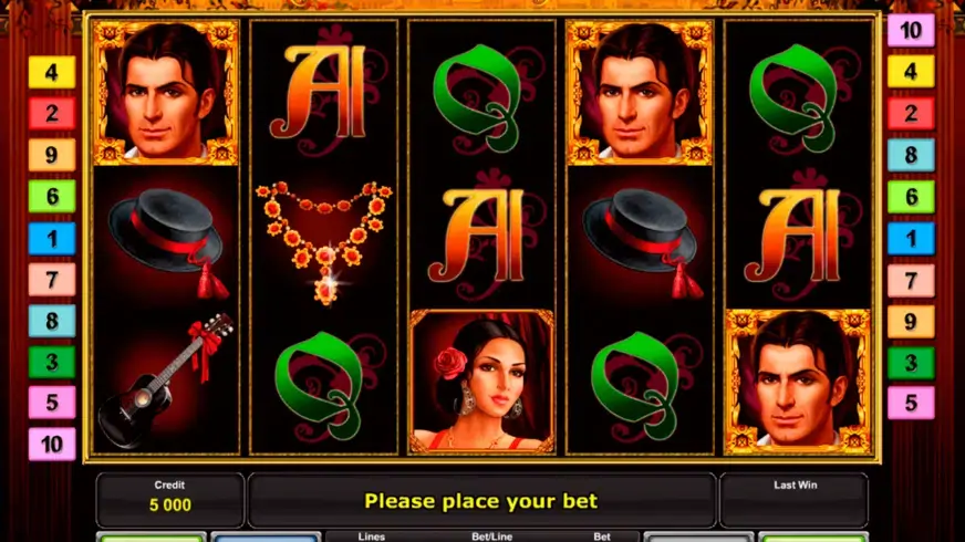Flamenco Roses slot screenshot 2