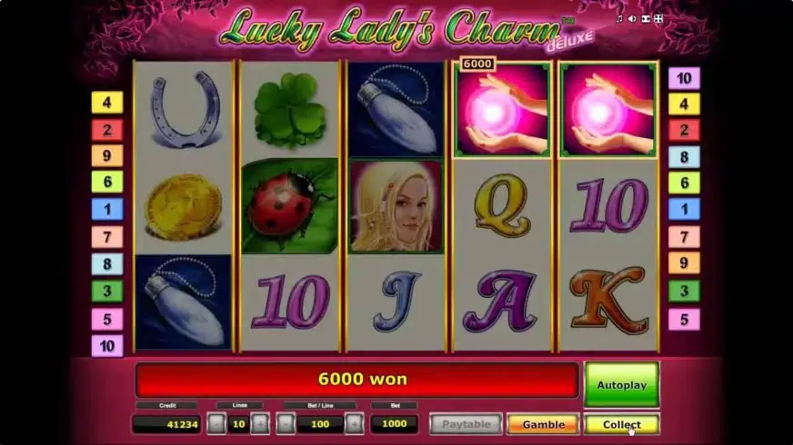 Lucky Lady’s Charm Deluxe slot screenshot 