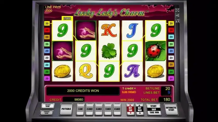 Lucky Lady’s Charm slot screenshot 3
