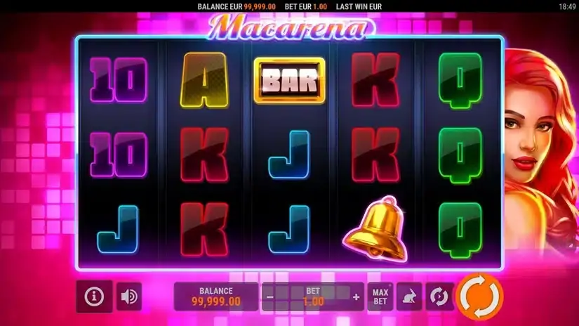 Macarena slot screenshot 1