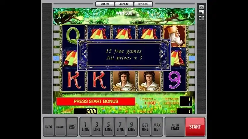 The Magic Flute slot screenshot 4