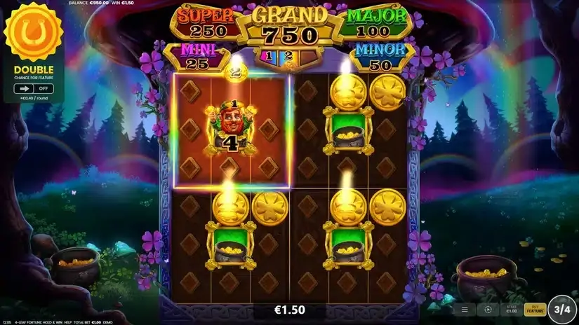 4-Leaf Fortune: Hold & Win slot screenshot 4