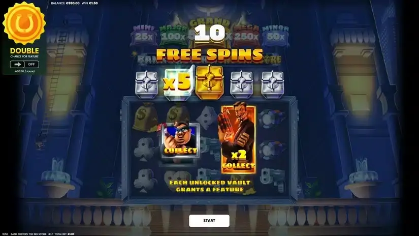 Bank Busters The Big Score slot screenshot 2