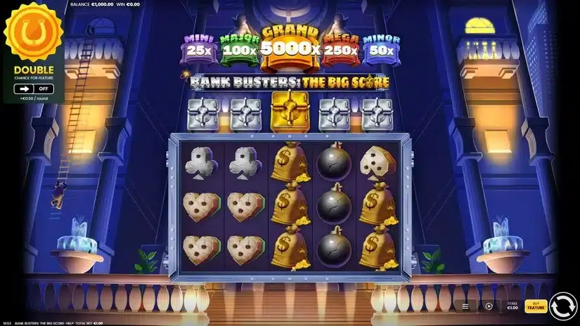 Bank Busters The Big Score slot screenshot 