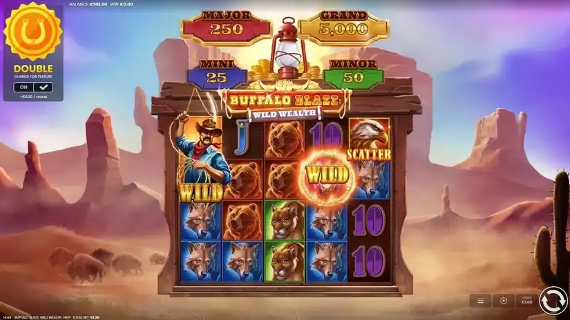 Buffalo Blaze: Wild Wealth slot screenshot 2