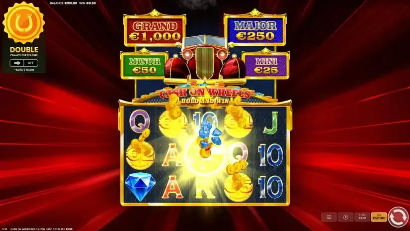 Cash on Wheels Hold & Win slot screenshot 2