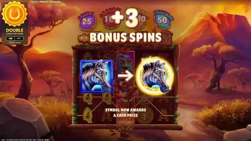 Savannah Gold Coin of the Wild slot screenshot 4