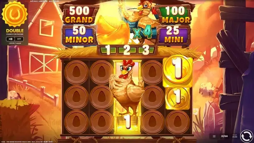 The Grand Rooster: Hold & Win slot screenshot 5