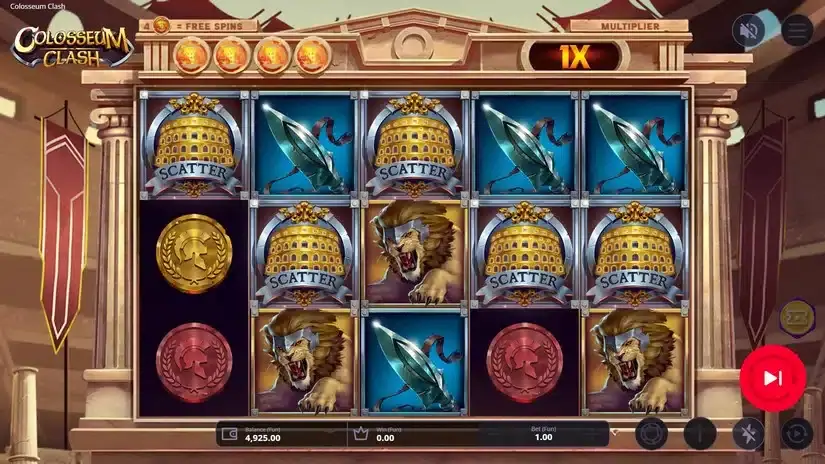 Colosseum Clash slot screenshot 2